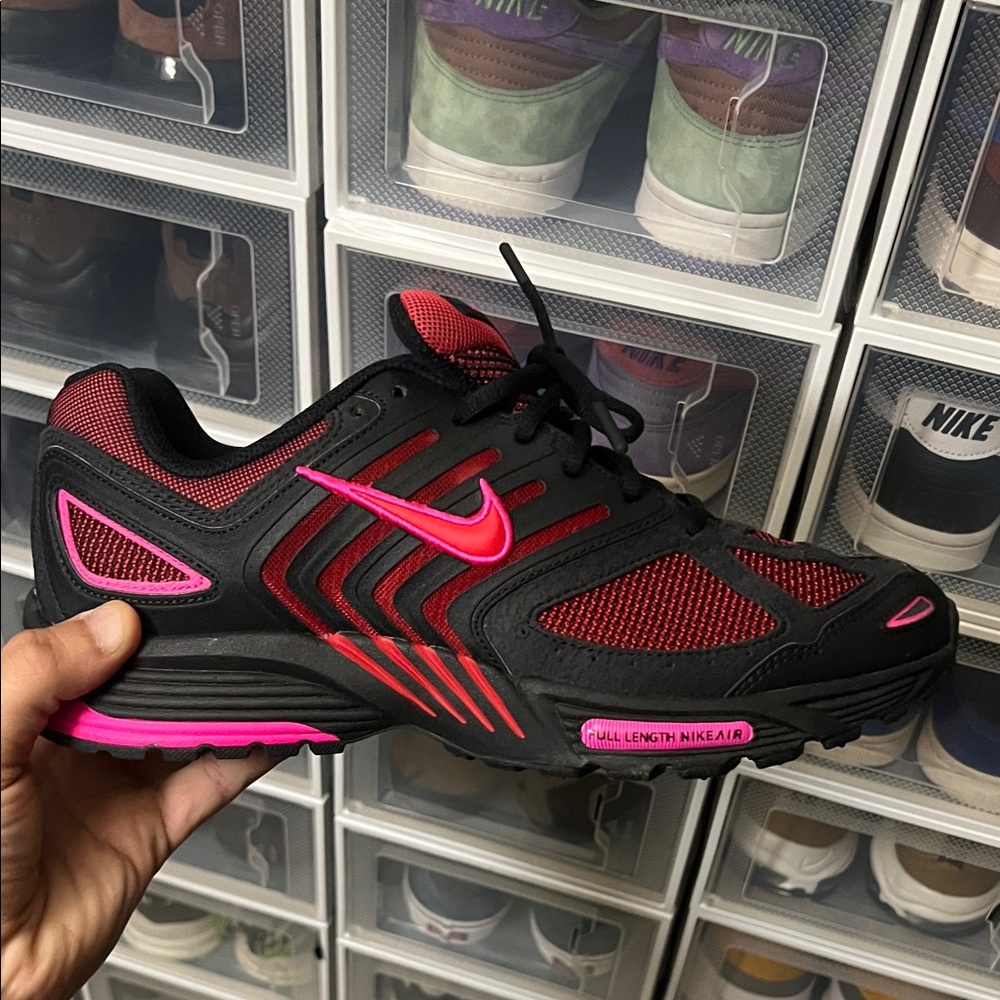Nike Black and Pink Running Shoes